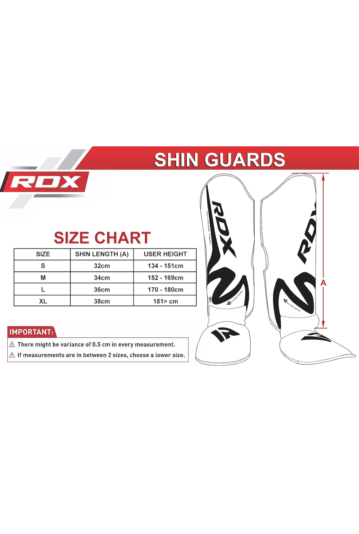 RDX Shinguard T15 Noir Kunstleder
